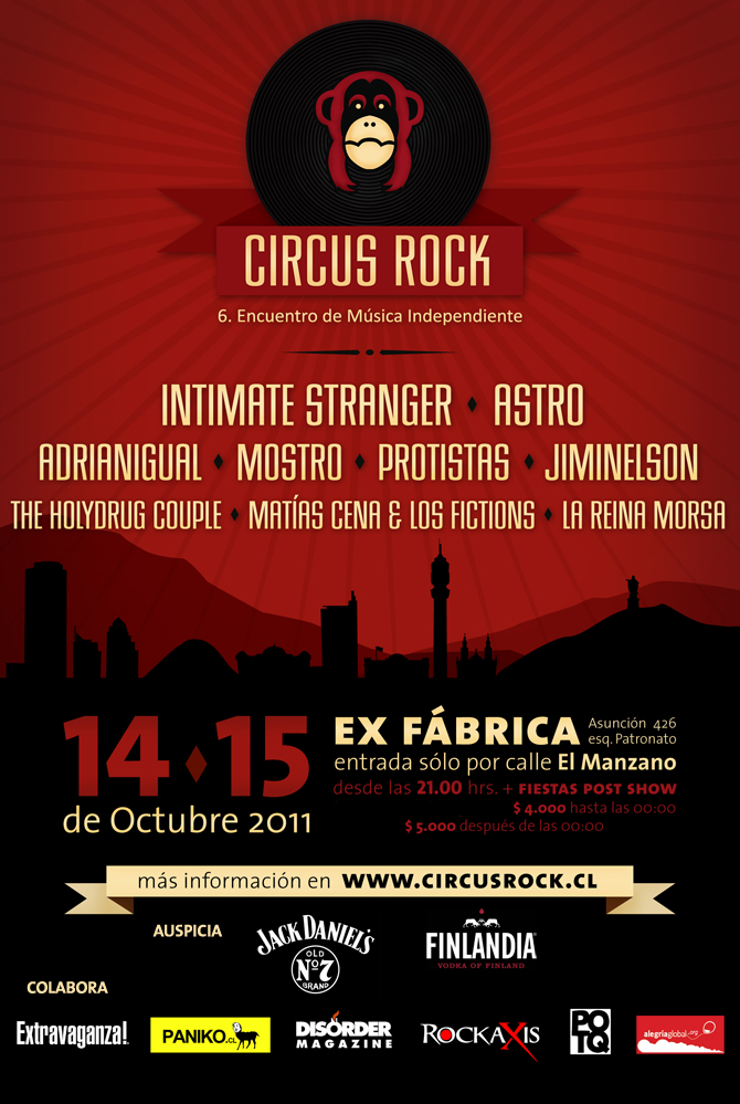 Circus Rock 2011 comienza con The Holydrug Couple, Astro, Mostro, Protistas y Portugal