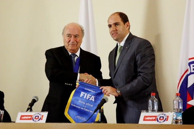 009 Joseph Blatter, toma parte como invitado de honor en un Consejo de Presidentes de Clubes de la ANFP