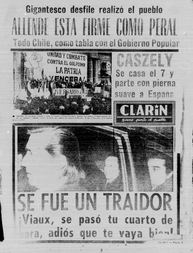 Portada El Clarín, 5 de septiembre de 1973