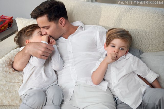 /Ricky Martin y sus hijos Velentino y Matteo. vanityfair.com
