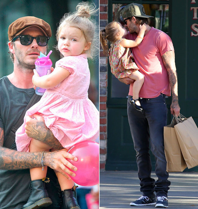 El mejor representante de los DILFs: David Beckham con su hija Harper. elpais.com