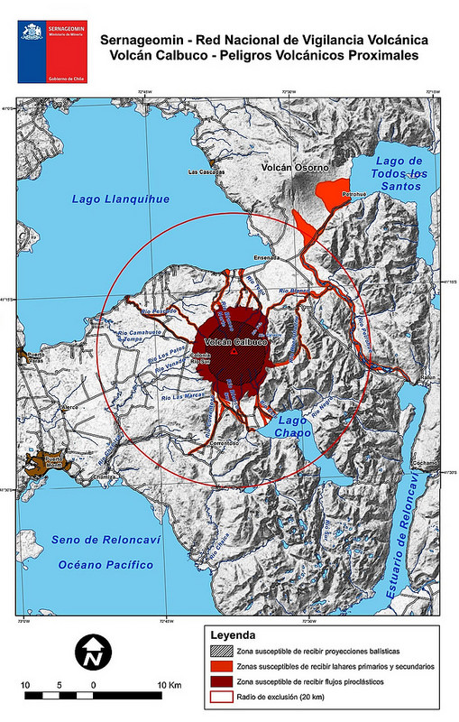 mapa riesgo lahares secundarios Calbuco