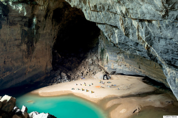 Beach in a cave
