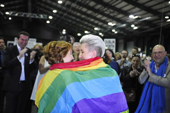 Early results suggest gay marriage supporters win Irish referendum