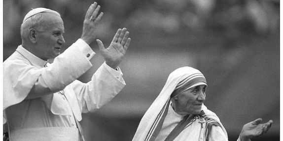 Photo dated 03 February 1986 shows Mother Teresa a