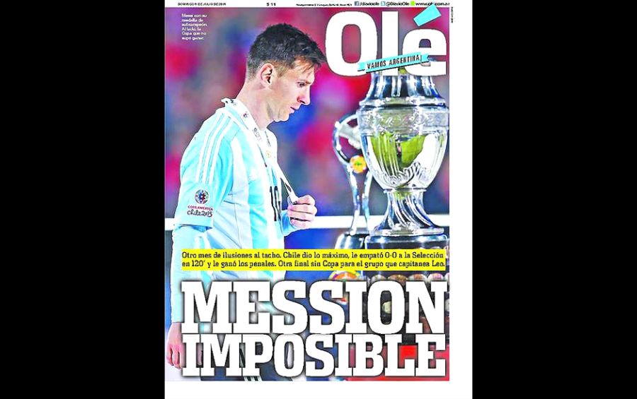 prensa argentina Copa América