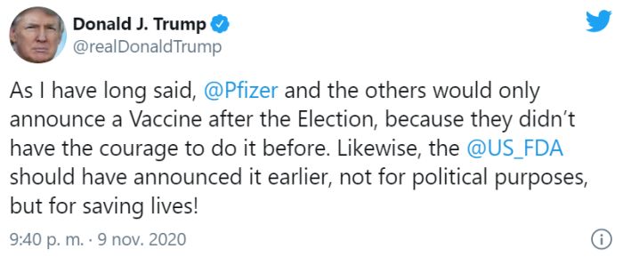 Trump Pfizer