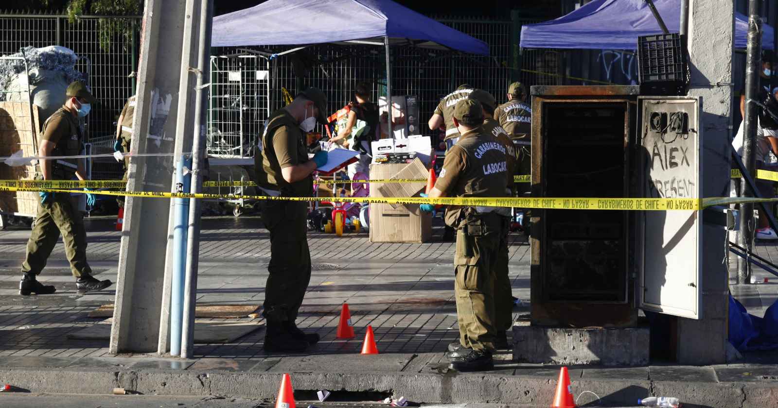 balacera en Plaza de Maipú