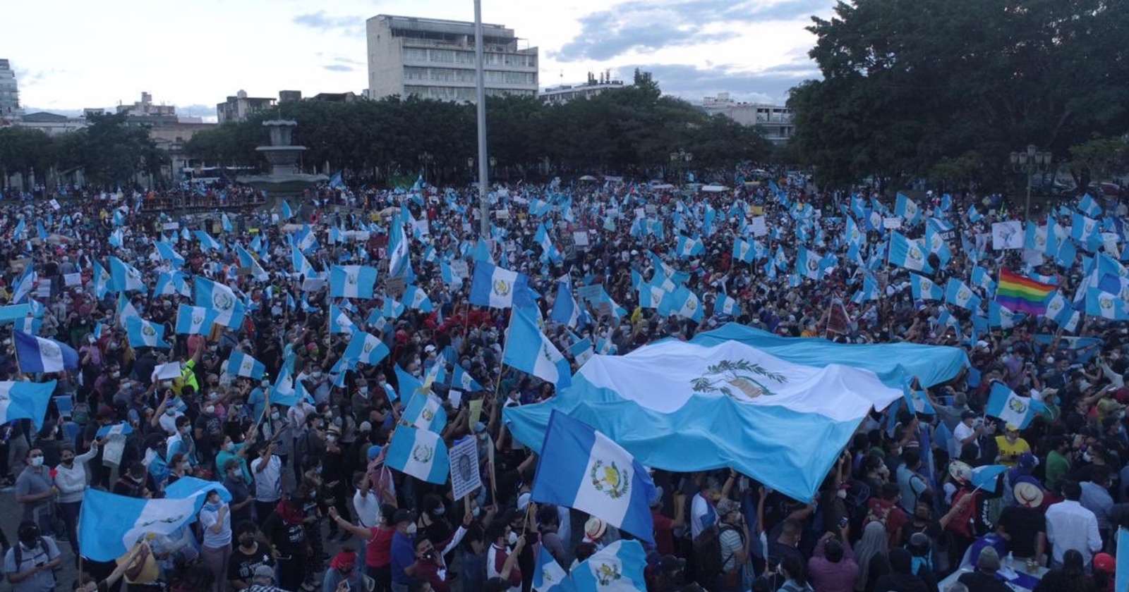 protestas presidente de Guatemala