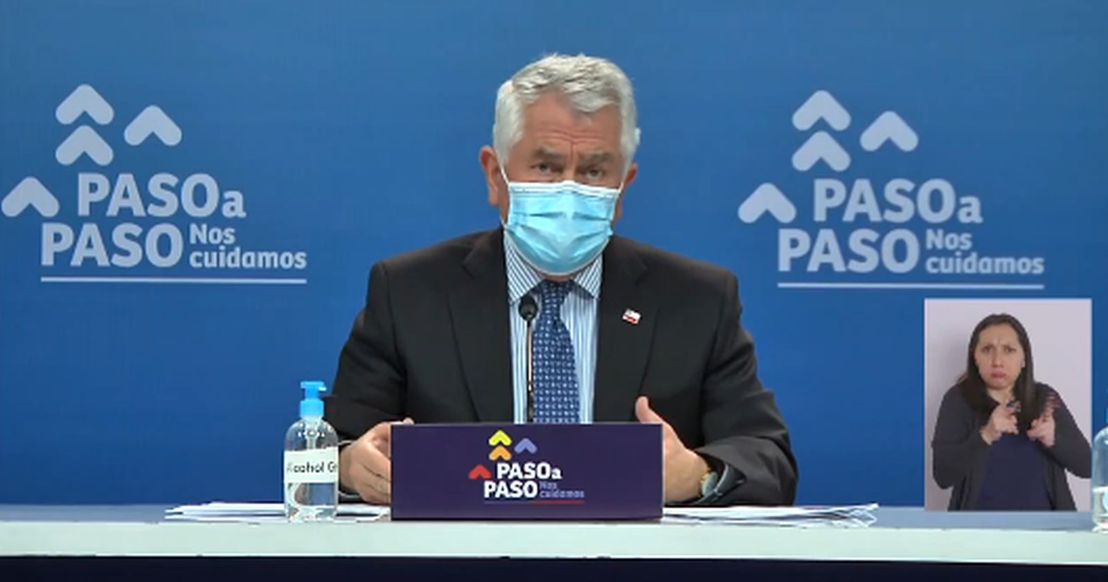 Piñera Paris mascarilla