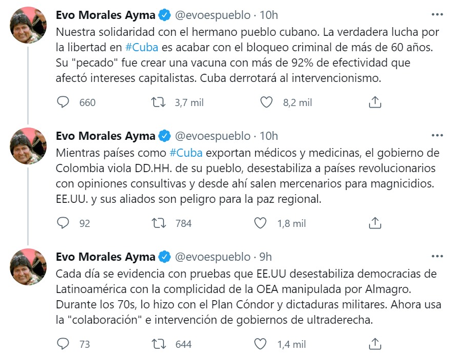 Evo Morales Cuba