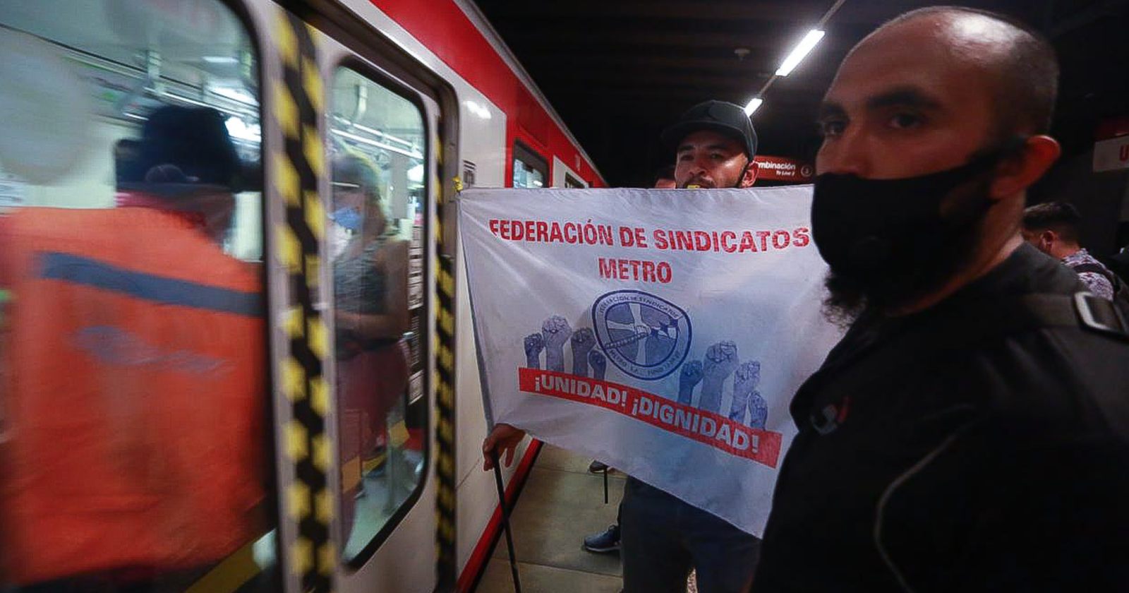 protesta trabajadores metro