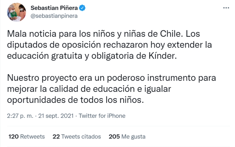 Piñera kínder