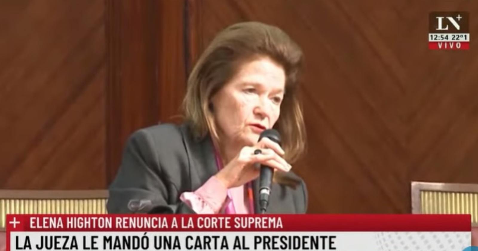 única jueza de la Corte Suprema de Argentina