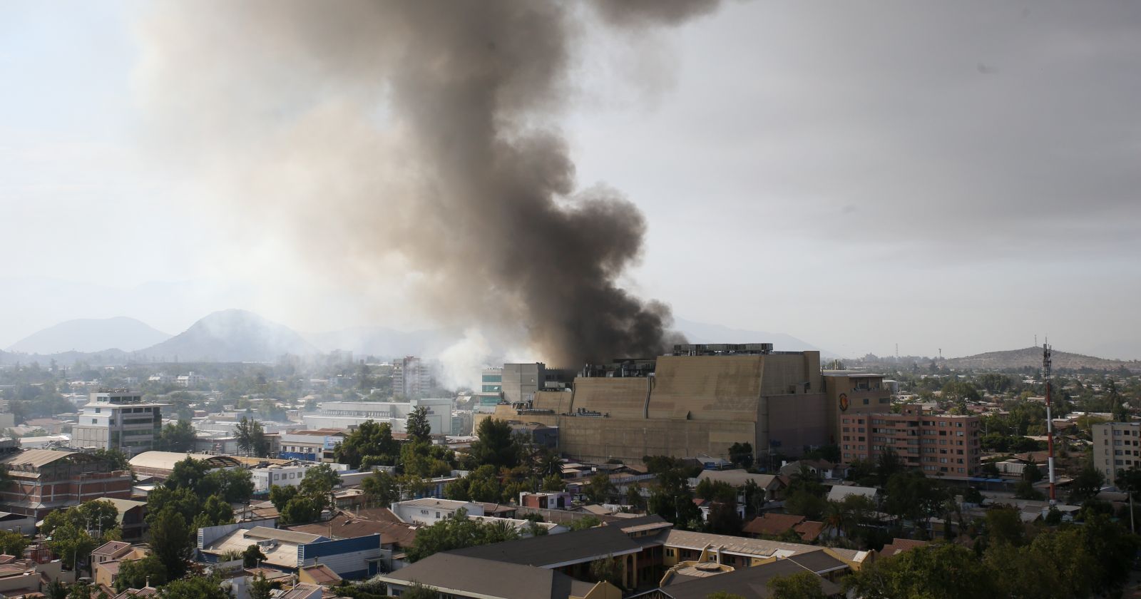 incendio mall San Bernardo