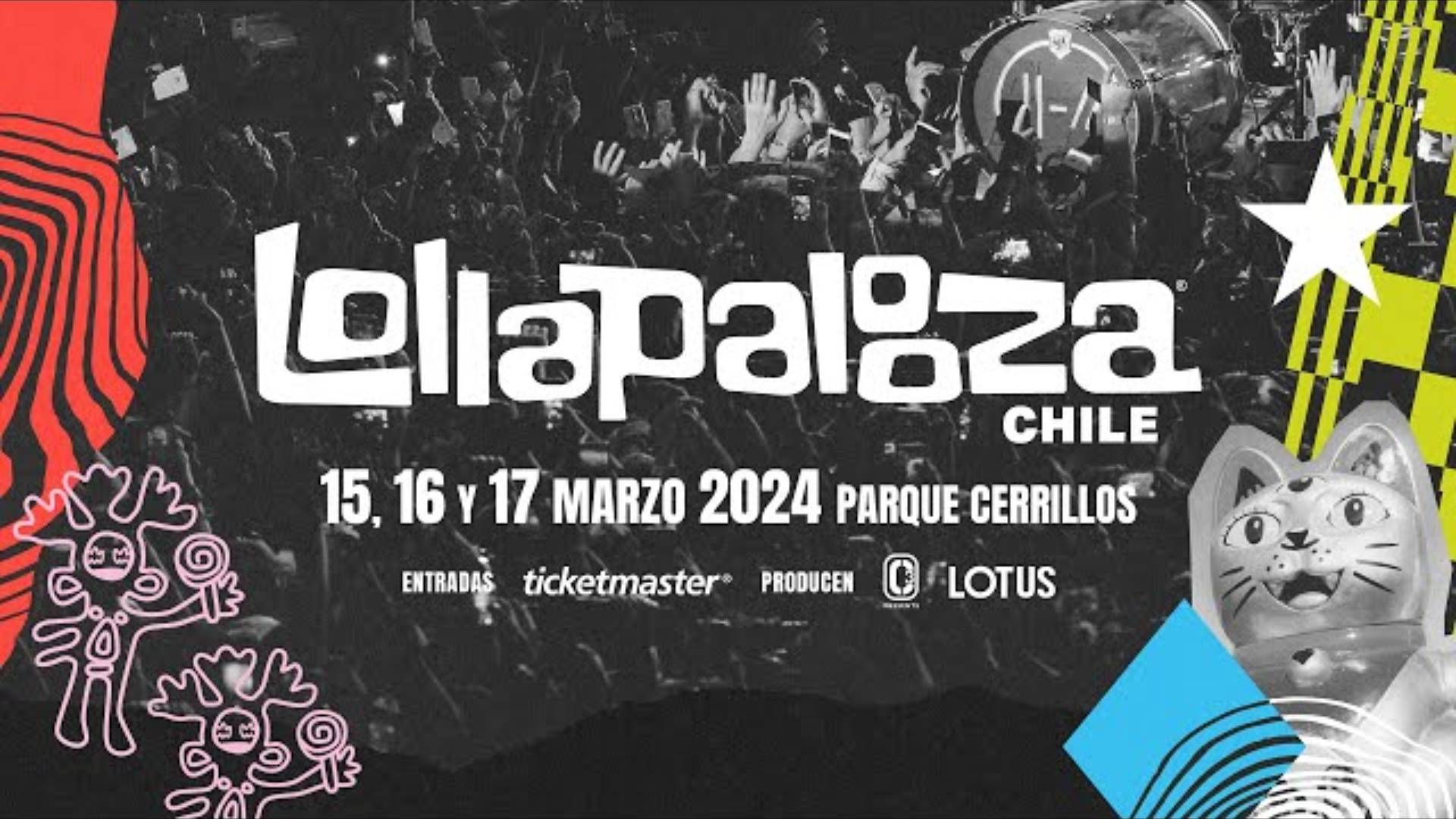 Conoce el line up de Lollapalooza Chile 2024