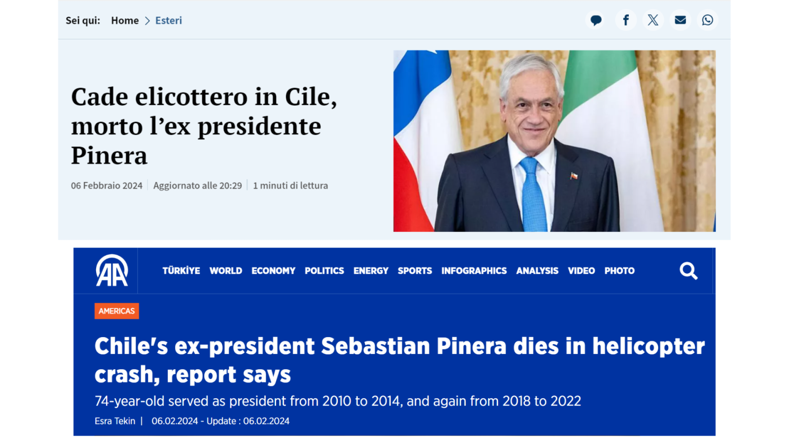 Sebastián Piñera muerte