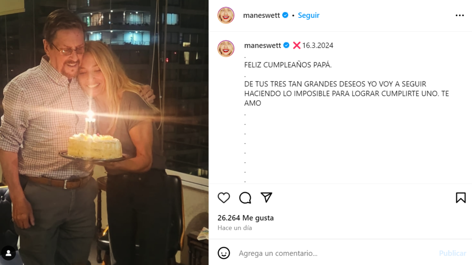 María Elena Swett en Instagram 