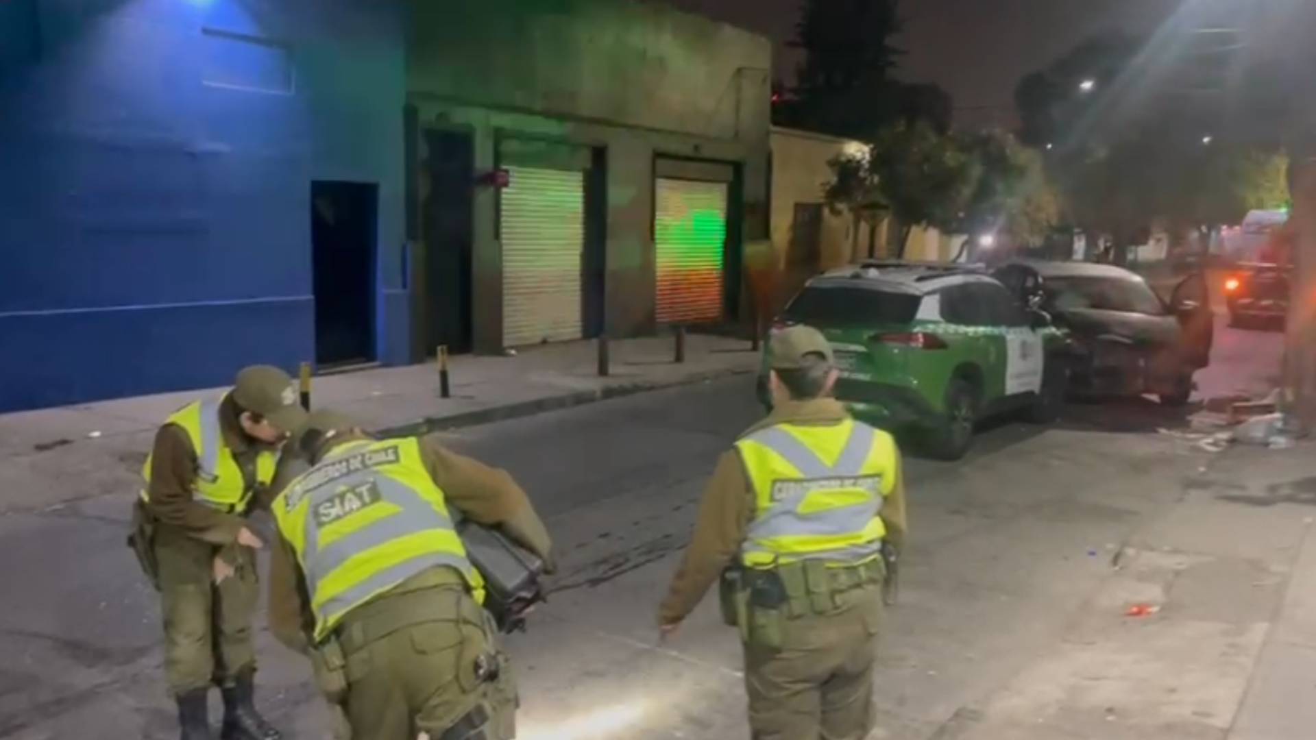 VIDEOS – El operativo que dejó cinco detenidos en La Cisterna: dispararon contra dos casas con escopeta